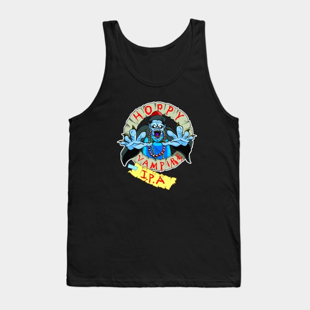 Hoppy Vampire IPA - Wild Pub Crawl Edition Tank Top by funbuttonpress